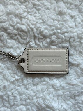 Coach Hang Tag in Cream